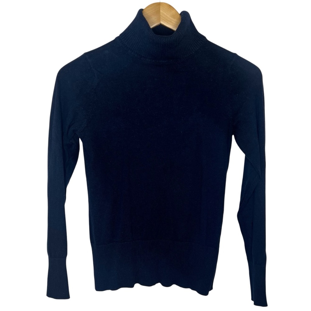 Forever 21 Navy Blue Long Sleeve Turtleneck Sweater Size S